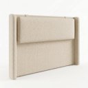Ver imagem 6 de Cabeceira Estofada King Pier para Quarto de Casal Off White Linha Premium