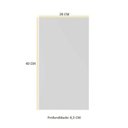 Ver imagem 2 de Espelho Decorativo de Vidro Retangular 40 x 20cm Lapidado/Polido - Kit com 2 Peças Multimóveis