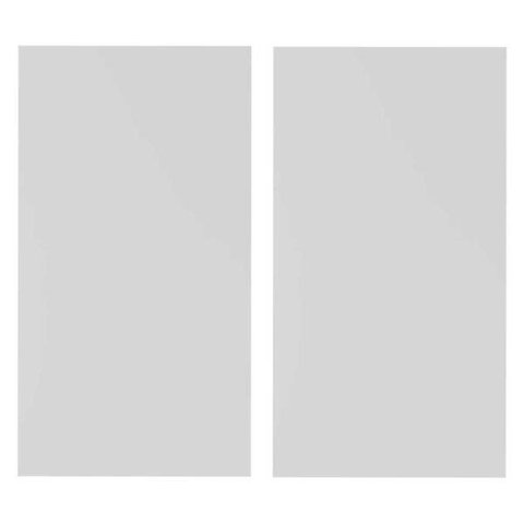 Espelho Decorativo de Vidro Retangular 40 x 20cm Lapidado/Polido - Kit com 2 Peças Multimóveis