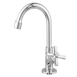 Torneira Lavatório Banheiro Bica Móvel Abs 1095 C-31 ¼ Volta:Cromado - 4