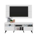 Ver imagem 3 de Rack com Painel e Suporte para TV até 65 Polegadas e Pés Retrô Flórida Multimóveis Branco/Preto