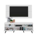 Ver imagem 7 de Rack com Painel e Suporte para TV até 65 Polegadas e Pés Retrô Flórida Multimóveis Branco/Preto