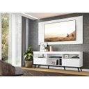 Ver imagem 6 de Rack com Painel para TV até 65 Polegadas e Pés Retrô Flórida Multimóveis Branco/Preto