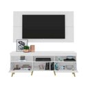 Ver imagem 7 de Rack com Painel e Suporte para Tv até 65 Polegadas e Pés Retrô Flórida Multimóveis Branco/natural