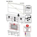 Ver mais imagens de Rack com Painel e Suporte para Tv até 65 Polegadas e Pés Retrô Flórida Multimóveis Branco/natural
