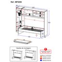 Ver imagem 4 de Cama Solteiro com Colchão Incluso e Guarda-roupa Multimóveis Branco