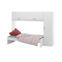 Ver imagem 1 de Cama Solteiro com Colchão Incluso e Guarda-roupa Multimóveis Branco