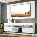 Ver imagem 1 de Rack com Painel para TV até 65 Polegadas e Pés Retrô Flórida Multimóveis Branco