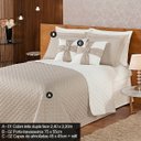 Ver imagem 2 de Kit Colcha Casal Dupla Face 7 Peças Ruth Casaborda