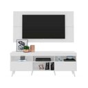 Ver imagem 3 de Rack com Painel e Suporte para TV até 65 Polegadas e Pés Retrô Flórida Multimóveis Branco