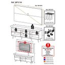 Ver mais imagens de Rack com Painel e Suporte para TV até 65 Polegadas e Pés Retrô Flórida Multimóveis Branco