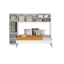 Ver imagem 6 de Cama Solteiro com Colchão Incluso e Guarda-roupa Multimóveis Branco
