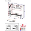 Ver imagem 5 de Cama Solteiro com Colchão Incluso e Guarda-roupa Multimóveis Branco