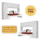 Ver imagem 4 de Cama Solteiro com Colchão Incluso e Guarda-roupa Multimóveis Branco
