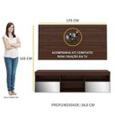 Ver imagem 5 de Rack com Painel e Suporte para TV até 65 Polegadas e Espelho Flórida Multimóveis Duna