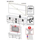 Ver imagem 6 de Rack com Painel e Suporte para TV até 65 Polegadas e Pés Retrô Flórida Multimóveis Duna/Natural