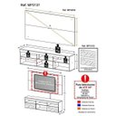 Ver mais imagens de Rack com Painel para TV até 65 Polegadas e Espelho Flórida Multimóveis Branco