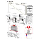 Ver imagem 6 de Rack com Painel para TV até 65 Polegadas, Espelho e Pés Retrô Flórida Multimóveis Duna/Preto