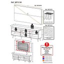 Ver mais imagens de Rack com Painel para TV até 65 Polegadas, Espelho e Pés Retrô Flórida Multimóveis Preto