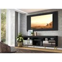 Ver imagem 6 de Rack com Painel para TV até 65 Polegadas, Espelho e Pés Retrô Flórida Multimóveis Preto/Natural