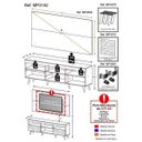 Ver mais imagens de Rack com Painel e Suporte para TV até 65 Polegadas com Espelho e Pés Retrô Flórida Multimóveis Branc