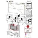Ver imagem 7 de Rack com Painel e Suporte para Tv até 65 Polegadas com Espelho e Pés Retrô Flórida Multimóveis Preto