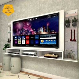 Painel para Tv Até 65 Polegadas com Espelho Nairóbi Plus Multimóveis Branco - 2