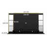 Painel para Tv até 60 Polegadas com Espelho Nairóbi Plus Multimóveis Preto - 5