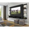 Painel para Tv até 60 Polegadas com Espelho Nairóbi Plus Multimóveis Preto - 6