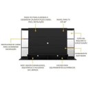 Ver imagem 4 de Painel para Tv até 60 Polegadas com Espelho Nairóbi Plus Multimóveis Preto