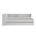 Ver imagem 6 de Bicama Solteiro com Colchão Incluso, Prateleira Lateral e Baú Embutido Multimóveis Branco