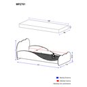 Ver imagem 5 de Cama Infantil com Colchão Incluso 100% MDF Safira Multimóveis Branco Branco