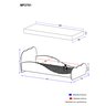 Cama Infantil com Colchão Incluso 100% MDF Safira Multimóveis Branco Branco - 5