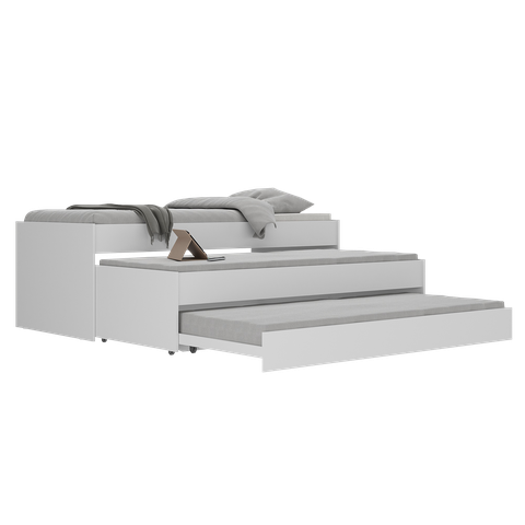 Tricama Multifuncional com Colchão Incluso Multimóveis Branco