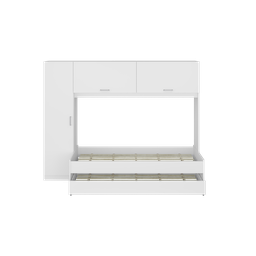 Bicama Infantil com Colchão Incluso e Guarda-roupa Multimóveis Branco - 7