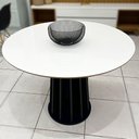 Ver imagem 1 de Mesa de Jantar 4 Lugares Redonda Mdf Base Ripada