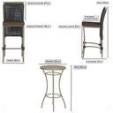 Ver imagem 2 de Mesa Bistrô e 4 Banquetas Roma Fendi Corda Náutica Estofado 9 Trama Original