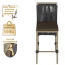Ver imagem 4 de Mesa Bistrô e 4 Banquetas Roma Fendi Corda Náutica Estofado 9 Trama Original