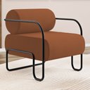 Ver imagem 2 de Kit 02 Poltronas Decorativas Orgânica Living Miska Veludo Terracota - Desk Design