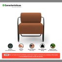 Ver imagem 3 de Kit 02 Poltronas Decorativas Orgânica Living Miska Veludo Terracota - Desk Design