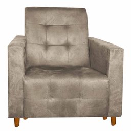 Poltrona Amamentação Gaby Pés Palito + Puff Capuccino - 2