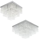 Ver imagem 1 de Kit 2 Lustres Cristal Acrilico Sweet 30x30 + Dream 40x40