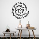 Ver imagem 2 de Adesivo de Parede Decorativo Frase Motivacional Amor Paz Gratidão