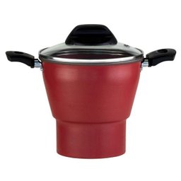 CUSCUZEIRO ENJOY ANTIADERENTE VERMELHO 14CM - 1