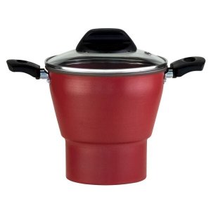 CUSCUZEIRO ENJOY ANTIADERENTE VERMELHO 14CM