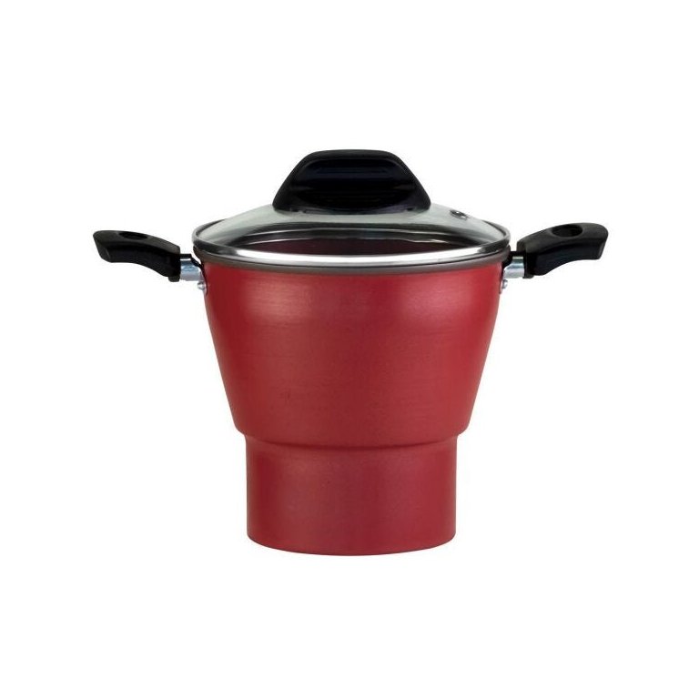 CUSCUZEIRO ENJOY ANTIADERENTE VERMELHO 14CM