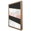 Ver imagem 3 de Quadro Decorativo Caixa Geométrico Listras Mármore TaColado Moldura Caixa 3cm Branca sem Vidro 30 x