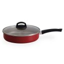 Ver imagem 1 de FRIGIDEIRA ENJOY ANTIADERENTE 24CM COM TAMPA DE VIDRO VERMELHA