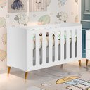 Ver imagem 1 de Berço Mini Cama Old New Branco/Nature - Planet Baby