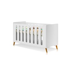 Berço Mini Cama Old New Branco/Nature - Planet Baby - 2